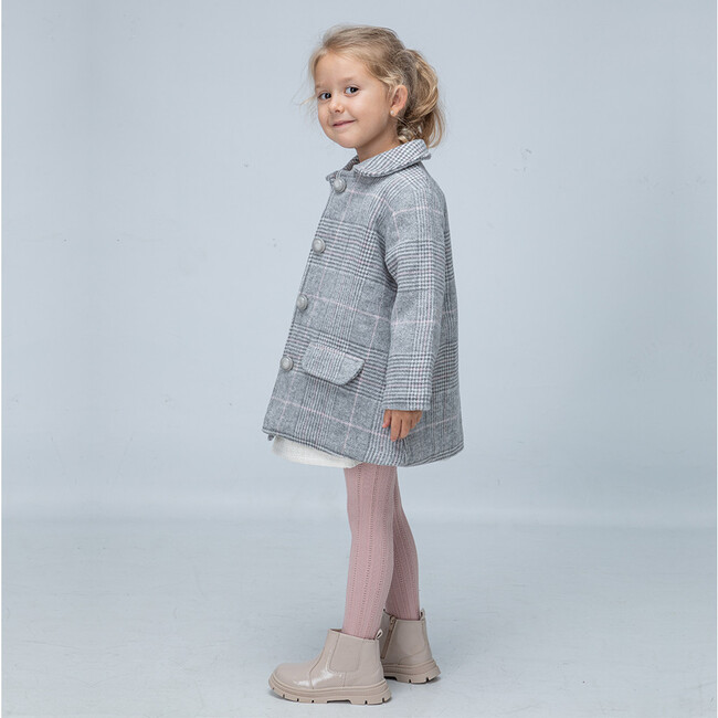 Donna Girl Coat, Grey - Coats - 4