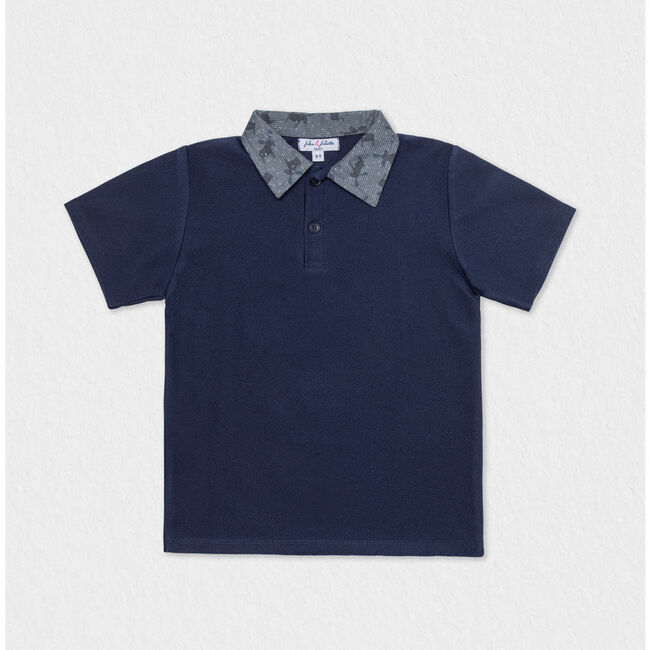 Brandan Boy Polo, Navy Blue - Polo Shirts - 1