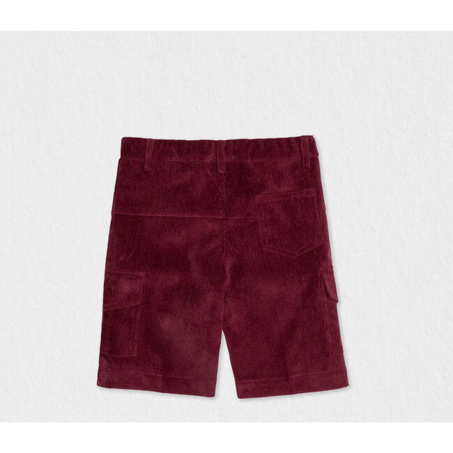 Andre Corduroy Shorts, Burgundy - Shorts - 2