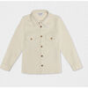 Achille Boy Cotton Shirt, Off-White - Shirts - 1 - thumbnail