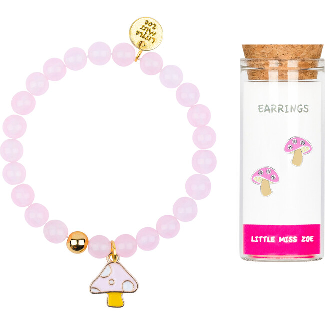 Bracelet and Earring Set, Mushroom