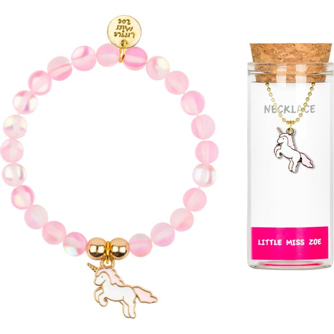 Bracelet and Necklace Set, Unicorn