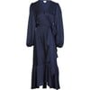 Women's Long Sleeve Blaire Dress, Maritime Blue - Dresses - 1 - thumbnail