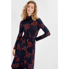 Women's Thea Dress, Dark Navy/Mulberry Multi - Dresses - 5