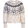 Women's Duke Sweater, Cream/Taupe/Black Multi - Sweaters - 1 - thumbnail