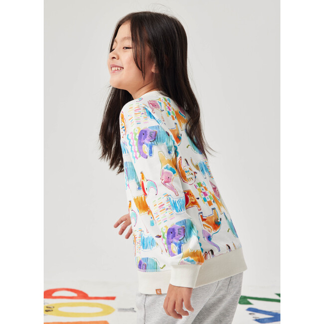 Watercolor Elephant Sweatshirt, Multi - Sweatshirts - 4