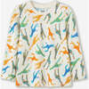 Colorful Giraffes Long Sleeve Tee, Multi - T-Shirts - 1 - thumbnail