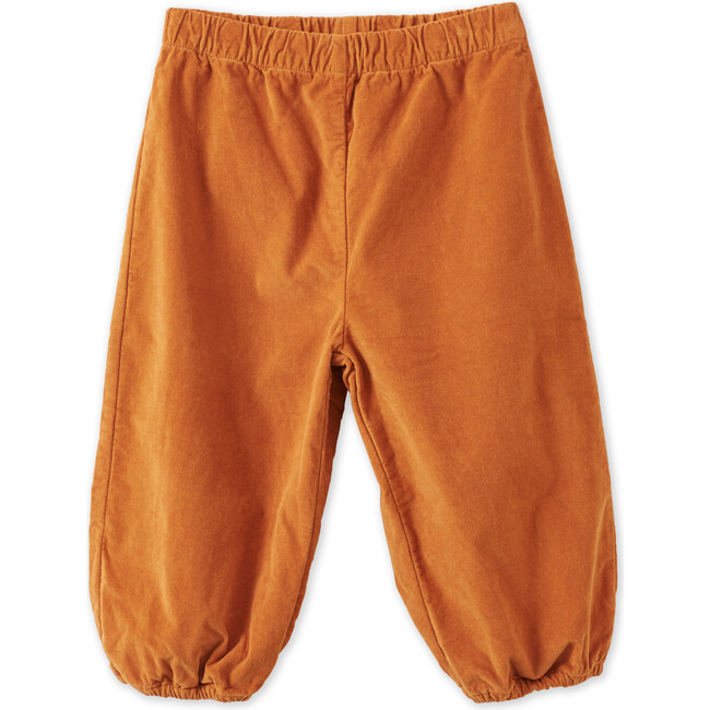 Organic Cotton Velvet Trousers, Raw Sienna