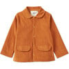 Organic Cotton Velvet Jacket, Raw Sienna - Jackets - 1 - thumbnail