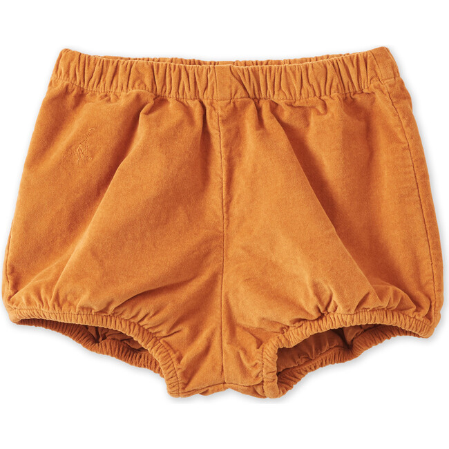 Organic Cotton Velvet Bloomers, Raw Sienna