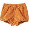 Organic Cotton Velvet Bloomers, Raw Sienna - Shorts - 1 - thumbnail