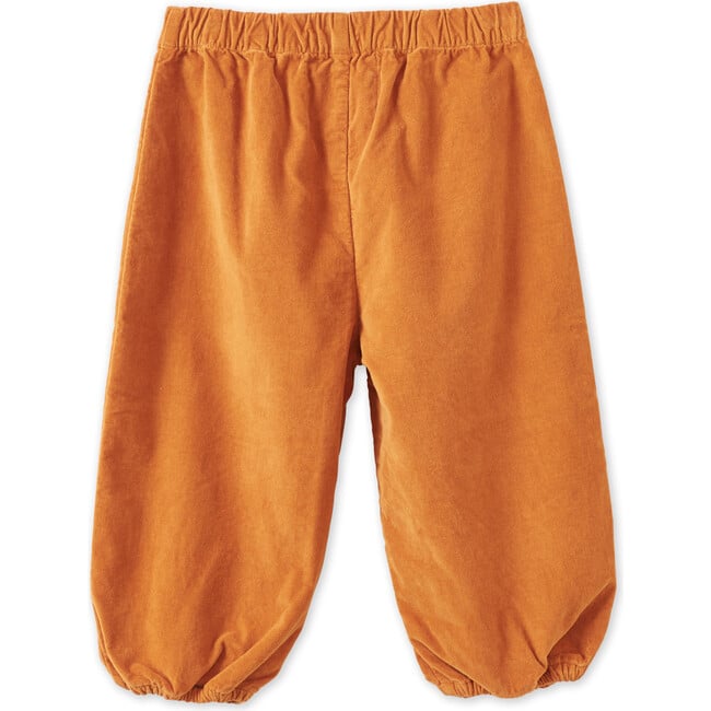 Organic Cotton Velvet Trousers, Raw Sienna - Pants - 2