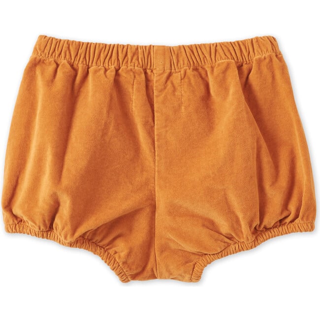 Organic Cotton Velvet Bloomers, Raw Sienna - Shorts - 2