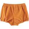 Organic Cotton Velvet Bloomers, Raw Sienna - Shorts - 2