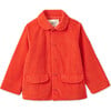 Organic Corduroy Jacket, Dark Coral - Jackets - 1 - thumbnail