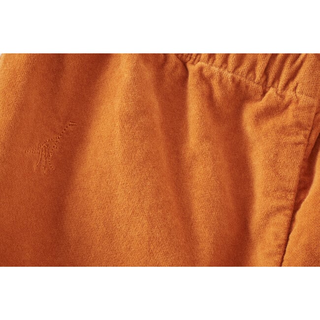 Organic Cotton Velvet Trousers, Raw Sienna - Pants - 3