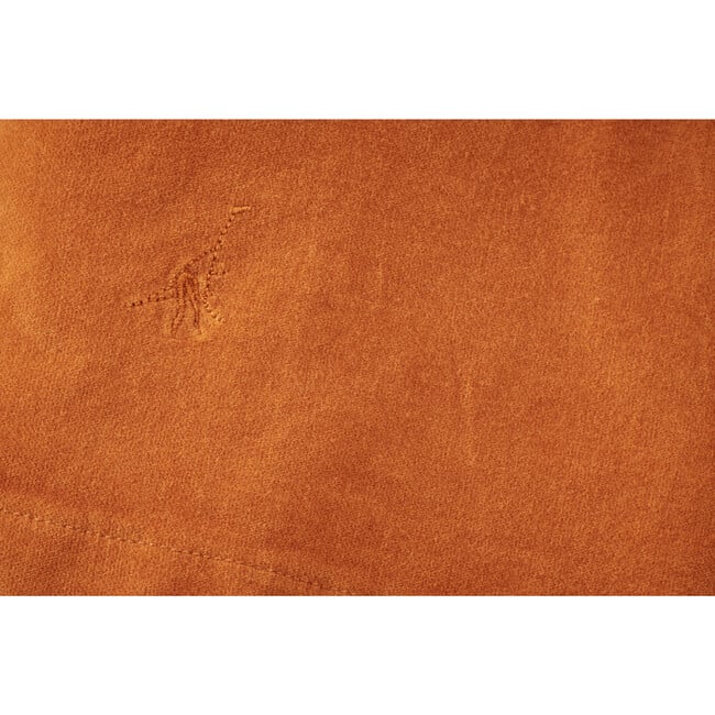 Organic Cotton Velvet Dress, Raw Sienna - Dresses - 3