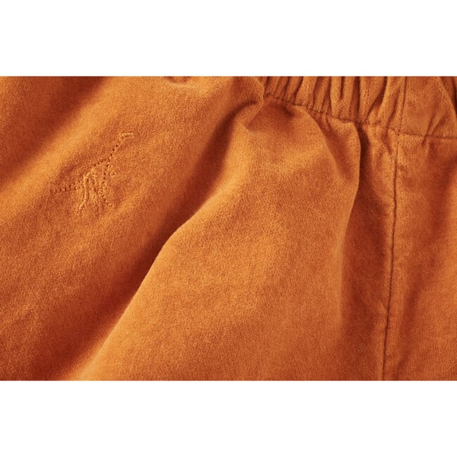 Organic Cotton Velvet Bloomers, Raw Sienna - Shorts - 3