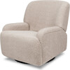 Winslow Extra Wide Recliner and Swivel Glider in Earl Grey Shearling - Nursery Chairs - 1 - thumbnail