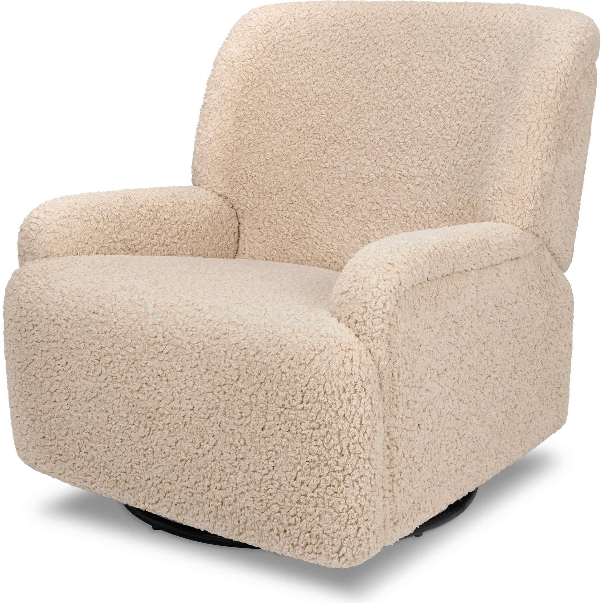 Winslow Extra Wide Recliner and Swivel Glider in Chai Shearling - Nursery Chairs - 1