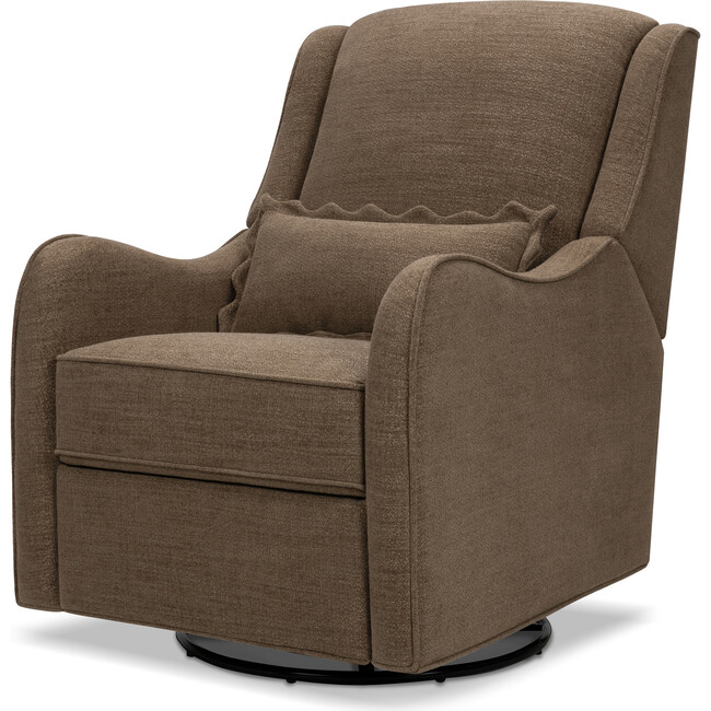 Devon Recliner and Swivel Glider in Performance Truffle Eco-Basketweave