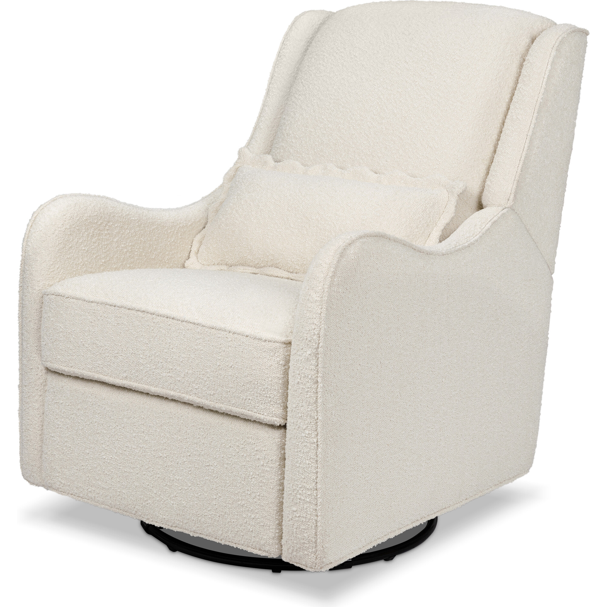 Devon Recliner and Swivel Glider in Ivory Boucle - Nursery Chairs - 1