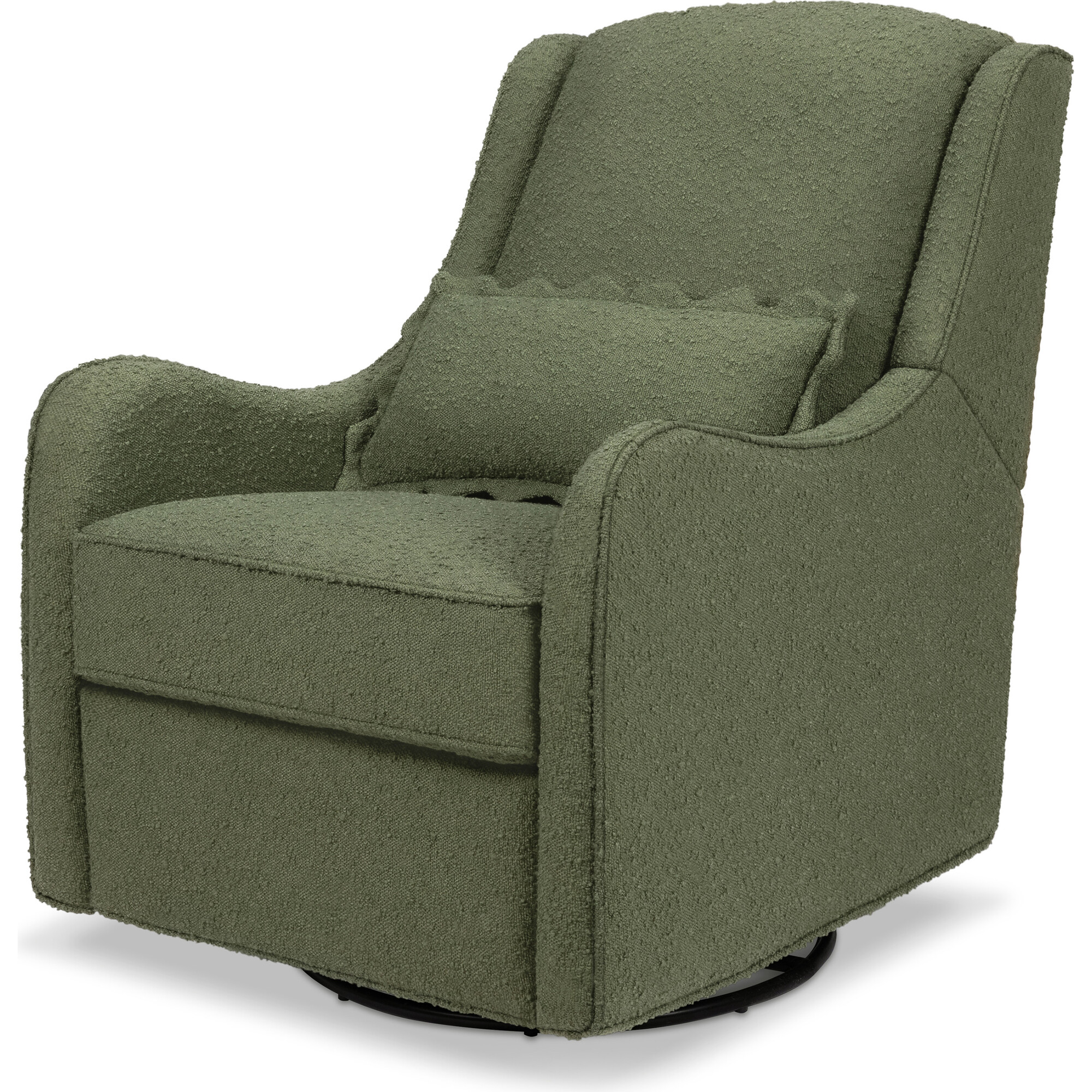 Devon Recliner and Swivel Glider in Olive Boucle - Nursery Chairs - 1