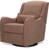 Devon Recliner and Swivel Glider in Performance Dusty Rose Eco-Basketweave - Nursery Chairs - 1 - thumbnail