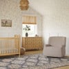 Winslow Extra Wide Recliner and Swivel Glider in Earl Grey Shearling - Nursery Chairs - 3