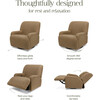 Winslow Extra Wide Recliner and Swivel Glider in Cortado Shearling - Nursery Chairs - 6