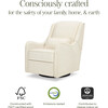 Devon Recliner and Swivel Glider in Performance Ivory Eco-Basketweave - Nursery Chairs - 5