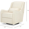 Devon Recliner and Swivel Glider in Performance Ivory Eco-Basketweave - Nursery Chairs - 6