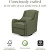 Devon Recliner and Swivel Glider in Olive Boucle - Nursery Chairs - 6