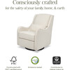 Devon Recliner and Swivel Glider in Ivory Boucle - Nursery Chairs - 7