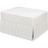 Crawford Gliding Ottoman in Fog Chatham Stripe Performance Eco-Weave - Ottomans - 1 - thumbnail