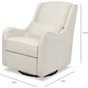 Devon Recliner and Swivel Glider in Ivory Boucle - Nursery Chairs - 8