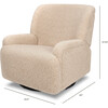 Winslow Extra Wide Recliner and Swivel Glider in Chai Shearling - Nursery Chairs - 9