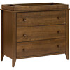 Sprout 3-Drawer Changer Dresser with Removable Changing Tray in Natural Walnut - Dressers - 1 - thumbnail