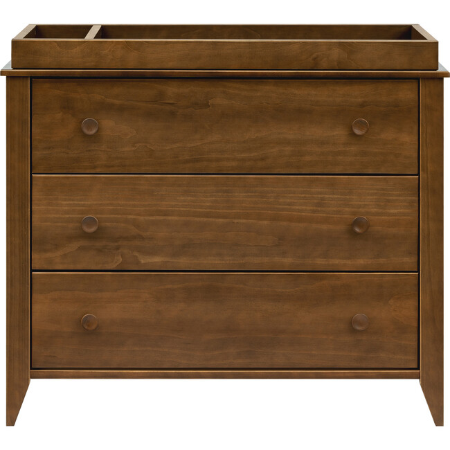 Sprout 3-Drawer Changer Dresser with Removable Changing Tray in Natural Walnut - Dressers - 2