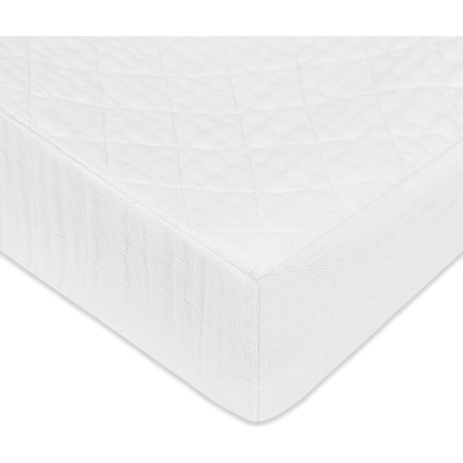 Quilted Changing Pad Cover in White - Changing Pads - 3