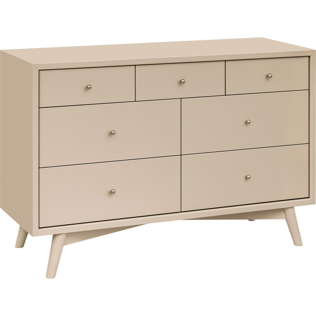 Palma 7-Drawer Assembled Double Dresser in Taupe