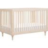 Lolly 3-in-1 Convertible Crib with Toddler Bed Conversion Kit in Washed Natural - Cribs - 1 - thumbnail