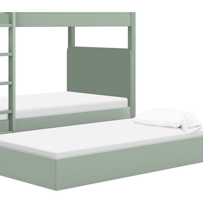 Universal Twin Storage Trundle Bed in Light Sage - Beds - 3