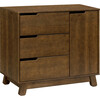 Hudson 3-Drawer Changer Dresser with Removable Changing Tray in Natural Walnut - Dressers - 1 - thumbnail