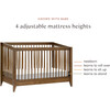 Sprout 4-in-1 Convertible Crib with Toddler Bed Conversion Kit in Natural Walnut - Cribs - 5