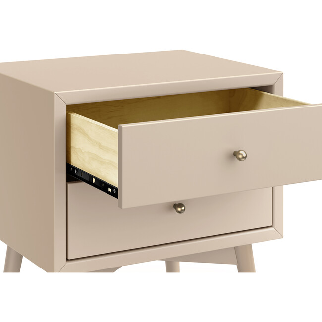 Palma Assembled Nightstand with USB Port in Taupe - Nightstands - 4