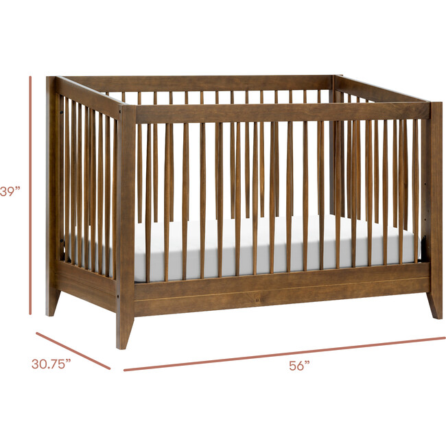 Sprout 4-in-1 Convertible Crib with Toddler Bed Conversion Kit in Natural Walnut - Cribs - 7