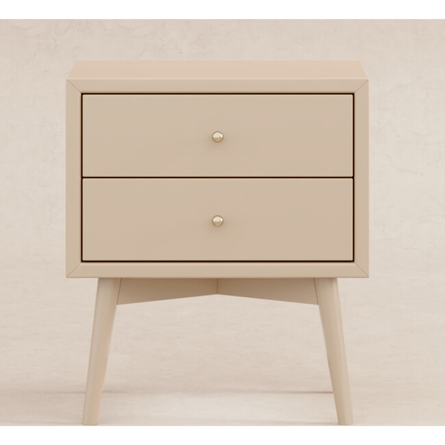 Palma Assembled Nightstand with USB Port in Taupe - Nightstands - 5