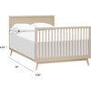 Full Size Bed Conversion Kit in Taupe - Cribs - 2