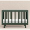 Hudson 3-in-1 Convertible Crib with Toddler Bed Conversion Kit in Forest Green - Cribs - 4